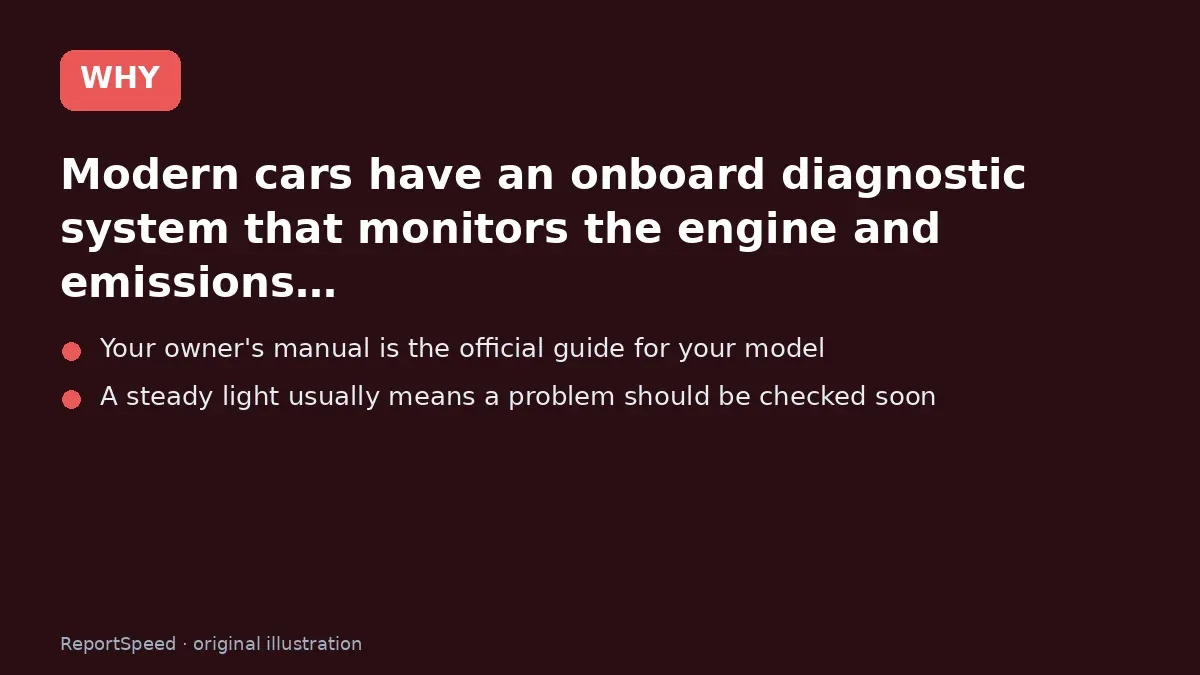 Cause: Modern cars have an onboard diagnostic system that monitors the engine and emissions…