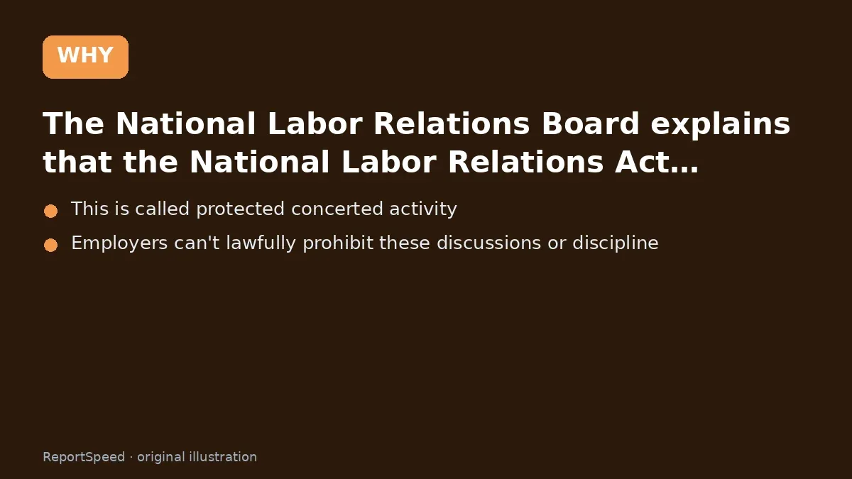 Cause: The National Labor Relations Board explains that the National Labor Relations Act…