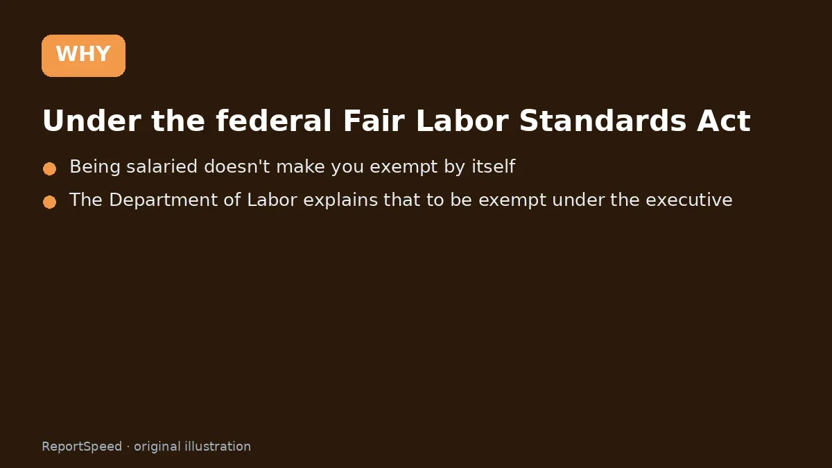 Cause: Under the federal Fair Labor Standards Act