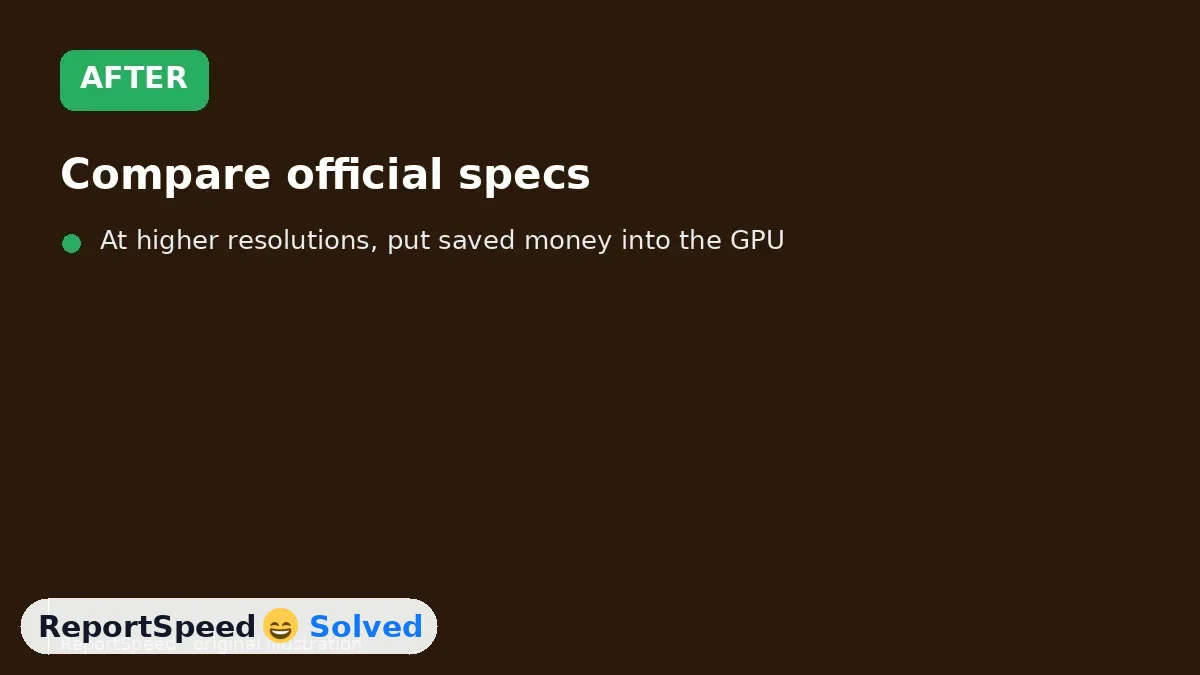 After: Compare official specs, price the whole platform, think about upgrade path, and check reviews for your games