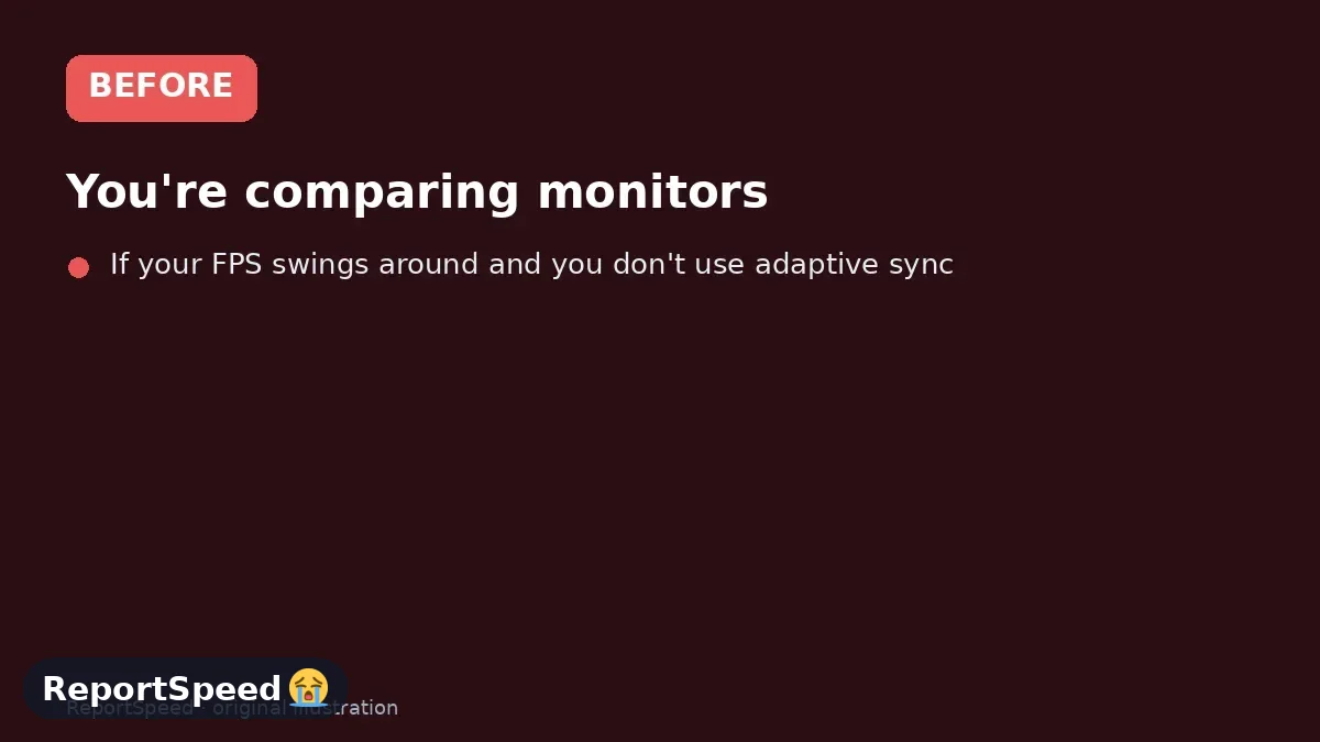 Before: You're comparing monitors, you see different sync labels on every box, and you want to know if they matter and whether they'll work with your NVIDIA or AMD card