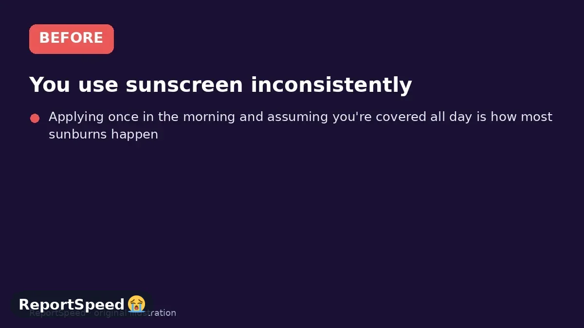 Before: You use sunscreen inconsistently, you're unsure which SPF to buy, and you don't know how often to reapply when you're outdoors