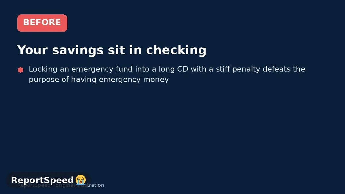 Before: Your savings sit in checking, you want a better rate without taking market risk, and the three popular options sound similar enough to be confusing