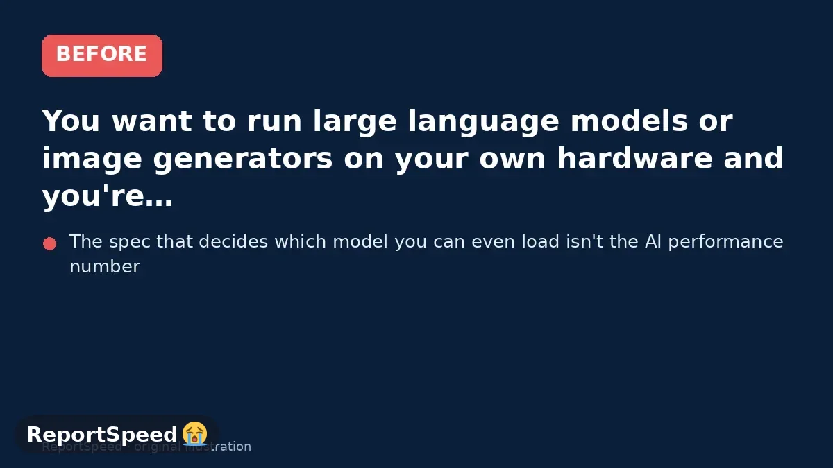 Before: You want to run large language models or image generators on your own hardware and you're comparing the two big unified-memory options