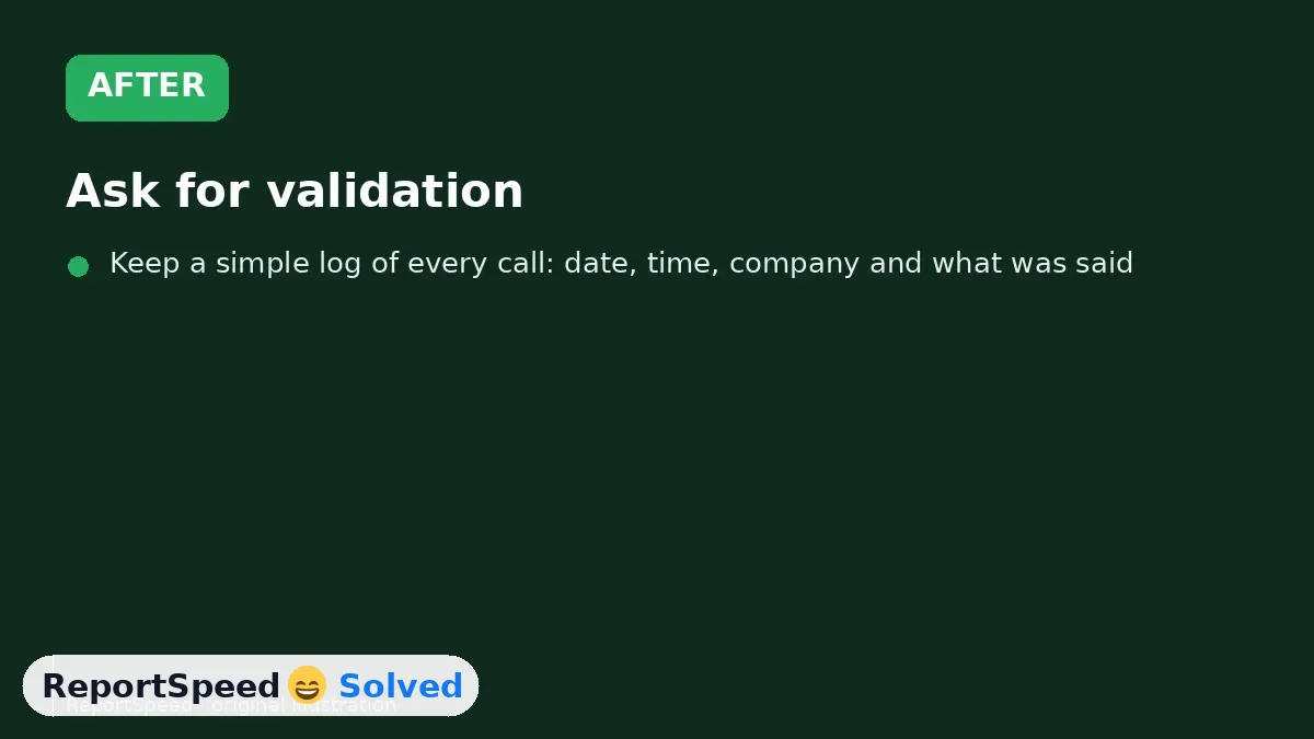 After: Ask for validation, dispute anything that looks wrong in writing and use your right to limit contact