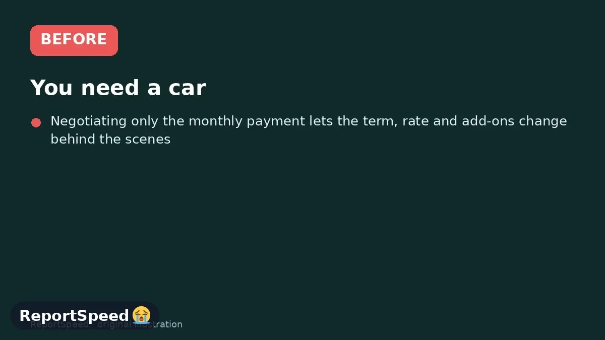 Before: You need a car, the monthly payment on a long loan looks manageable and the shorter loan feels out of reach, so you're tempted to just stretch it out