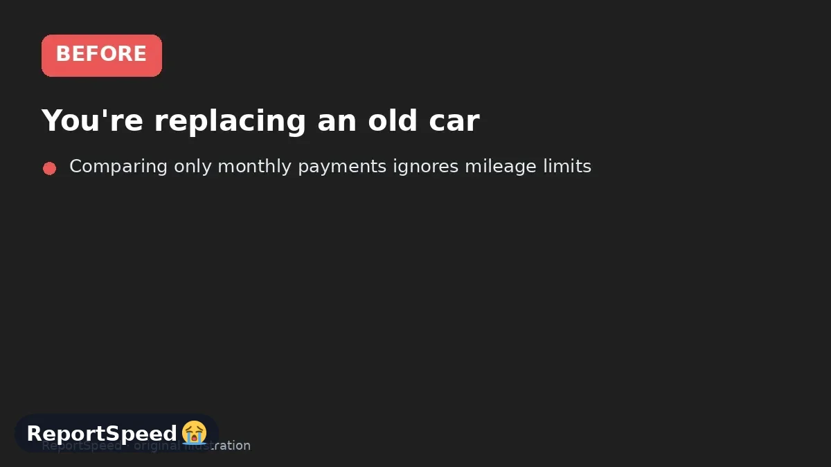 Before: You're replacing an old car, a lease payment looks tempting, and you're hearing strong opinions on both sides