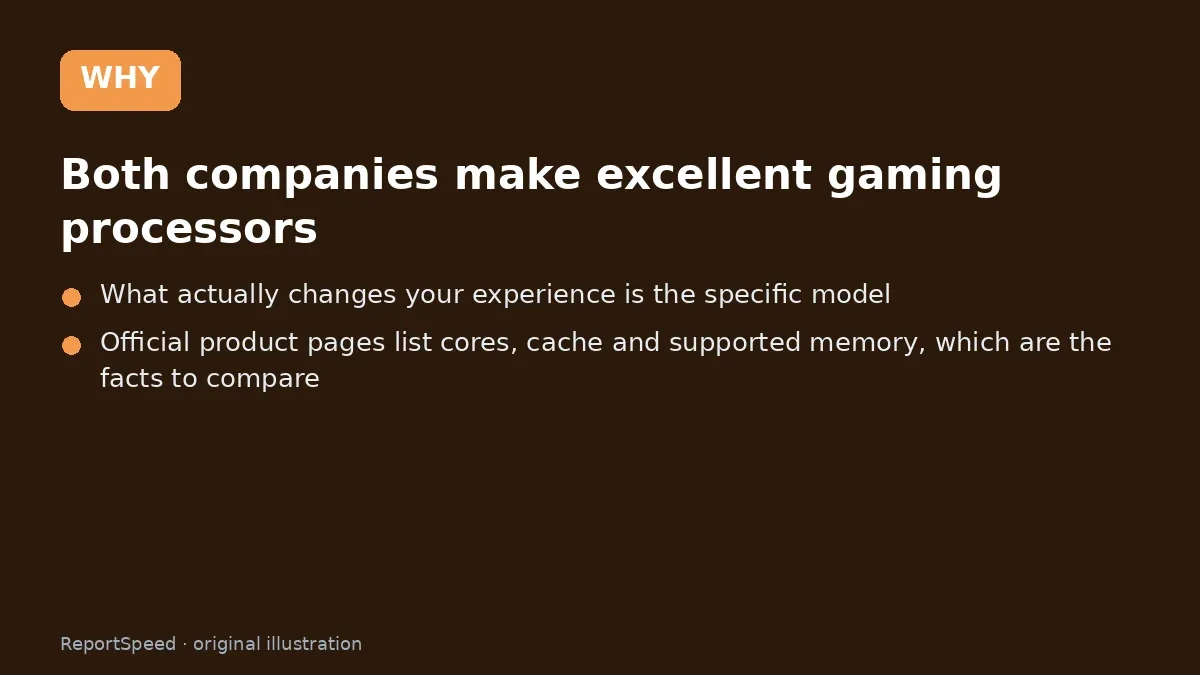 Cause: Both companies make excellent gaming processors